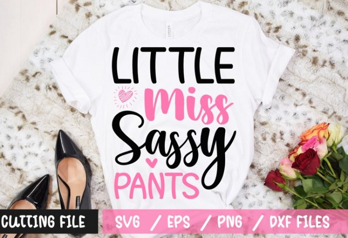 Little Miss Sassy Pants t-shirt design