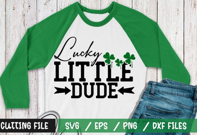 Lucky little dude t-shirt design