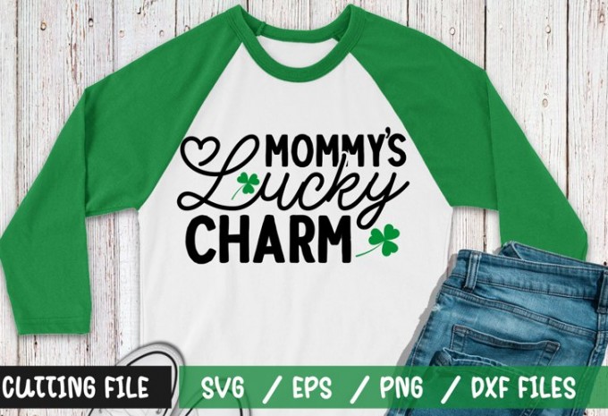 Mommys Lucky Charm t-shirt design