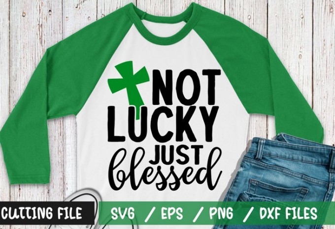 Not lucky just blessed t-shirt design