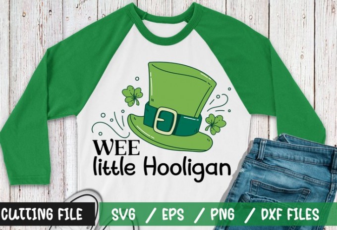 Wee little Hooligan t-shirt design — EPS, SVG, PNG, DXF commercial use t-shirt design