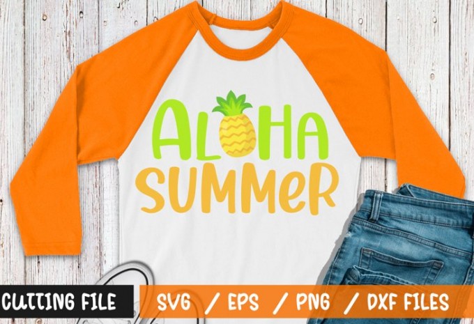 Aloha summer t-shirt design