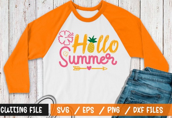 Hello Summer t-shirt design