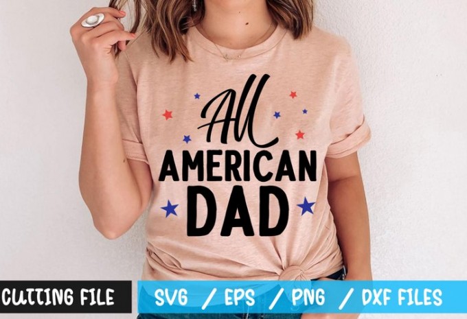 All american dad t-shirt design