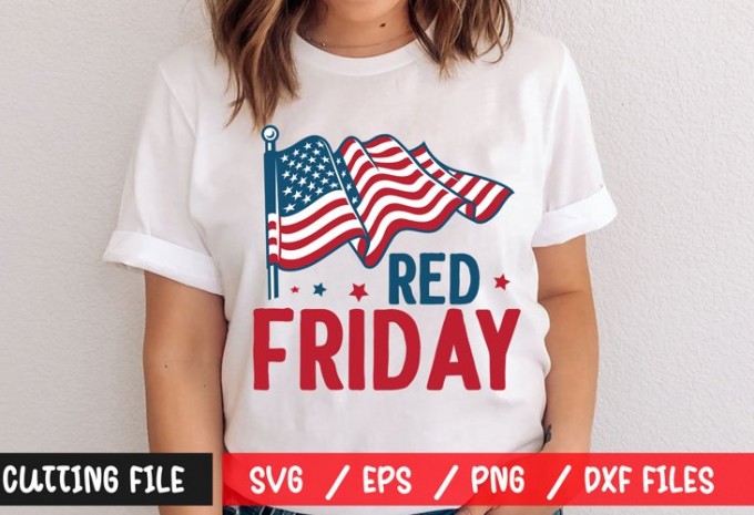 Red friday t-shirt design