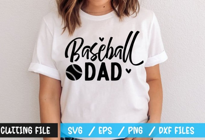 Baseball dad t-shirt design