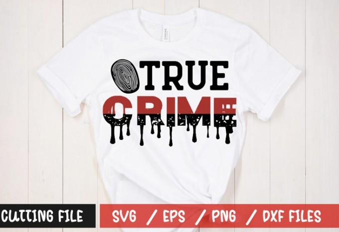 True crime t-shirt design