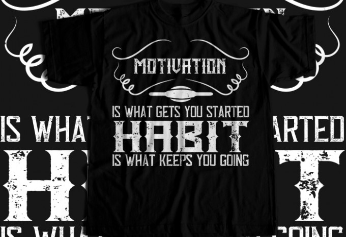 Motivation is what gets you started. Habit is what keeps you going