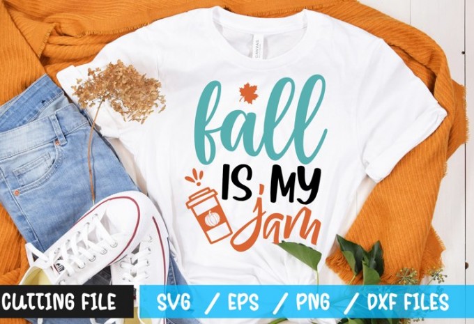 fall is my jam t-shirt design