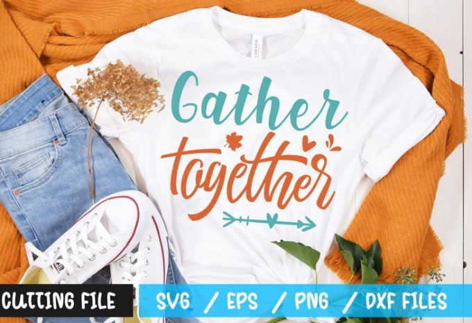 gather together t-shirt design