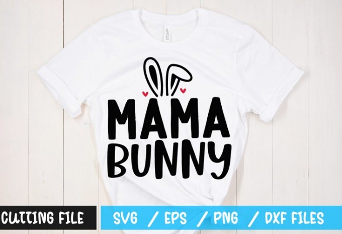 Mama bunny t-shirt design