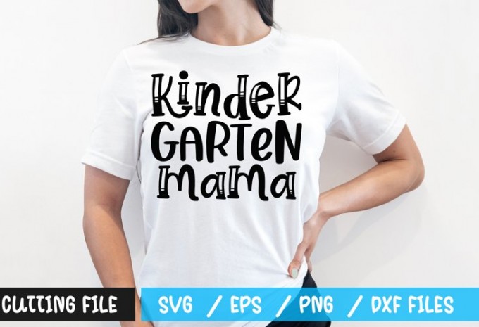 Kindergarten mama t-shirt design
