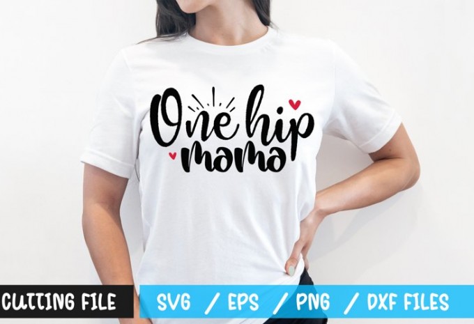One hip mama t-shirt design