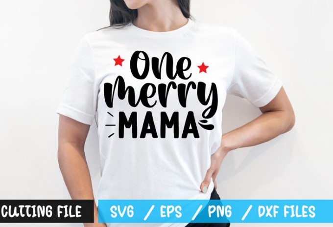 One merry mama t-shirt design