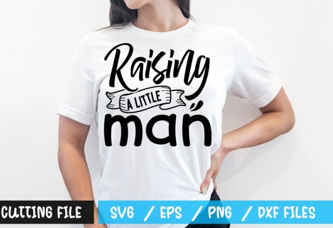 Raising a little man t-shirt design