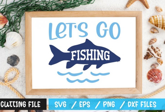 Lets Go Fishing t-shirt design