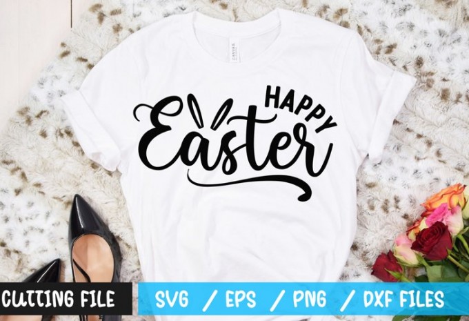 Happy easter t-shirt design