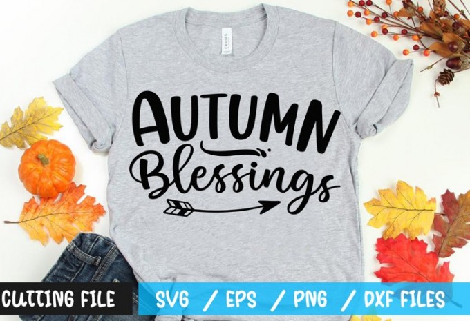 Autumn blessings t-shirt design — EPS, SVG, PNG, DXF commercial use t-shirt design