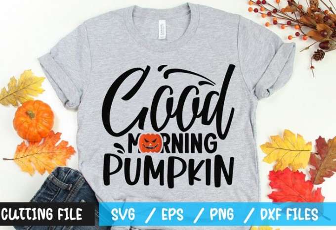 Good morning pumpkin t-shirt design