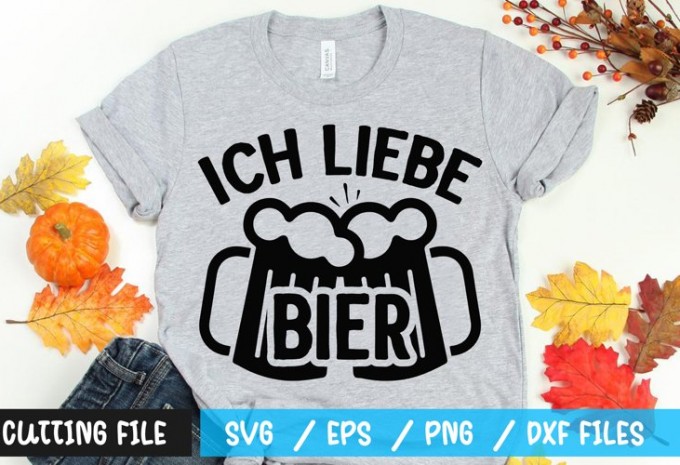 Ich liebe bier t-shirt design