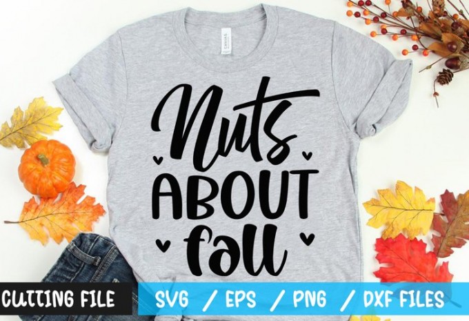 Nuts about fall t-shirt design
