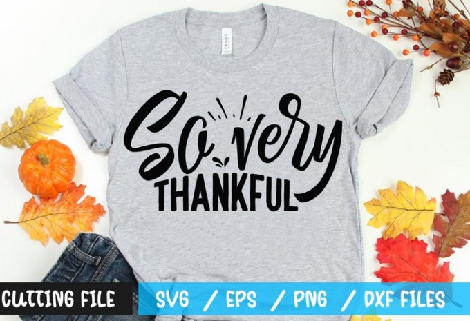 So very thankful t-shirt design