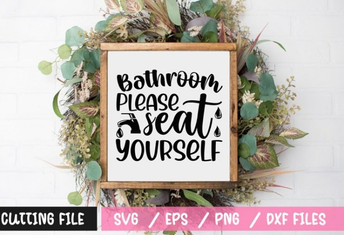 Bathroom Sign SVG Bundle - funny bathroom sign SVG