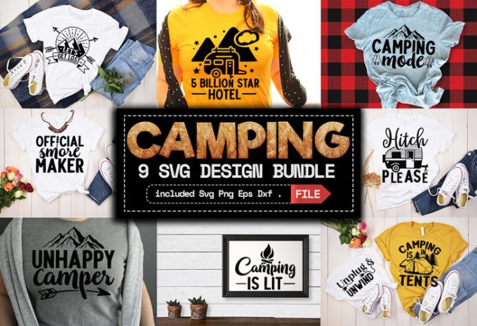 Camping SVG Bundle, Bundle Camper Svg, Adventure Svg Bundle