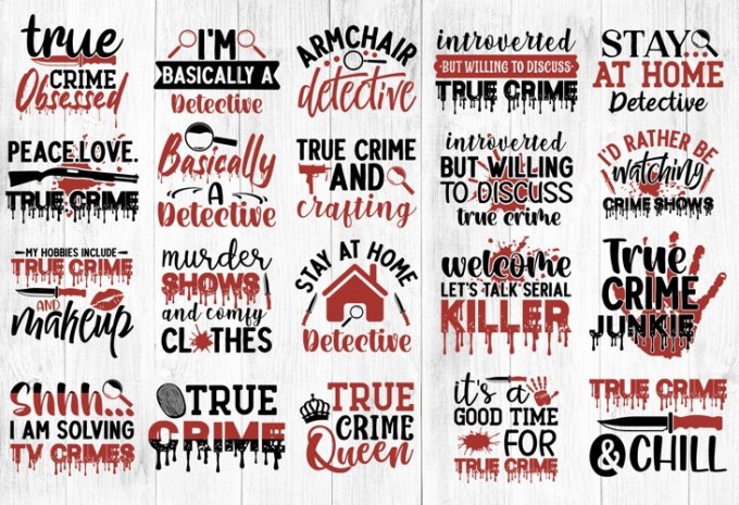 True Crime SVG Bundle, Sublimation SVG design, women Svg