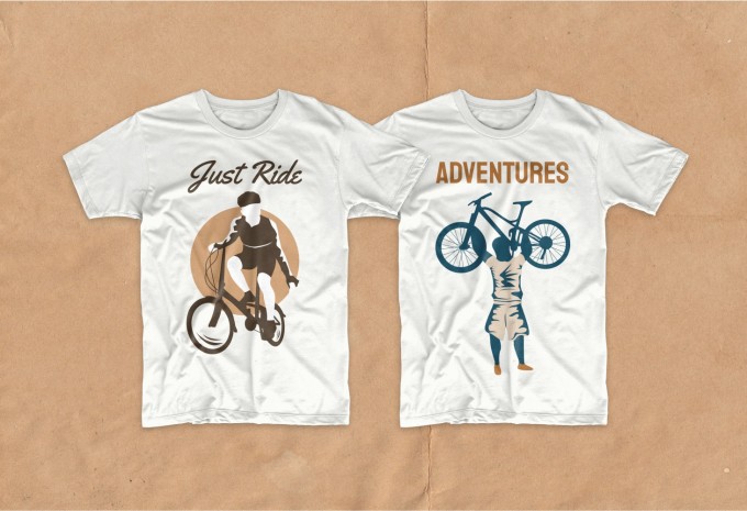 Bicycle t-shirt designs bundle, Cycling T-shirt design vector packs