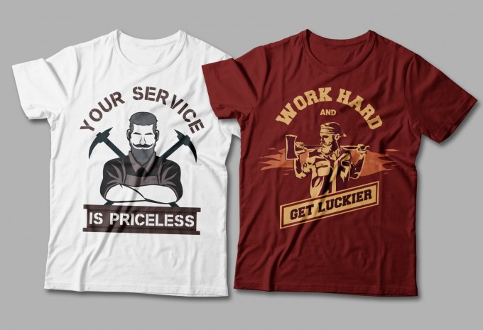 Workers t-shirt designs bundle, labour t shirt design vector packs, Workman, work hard
