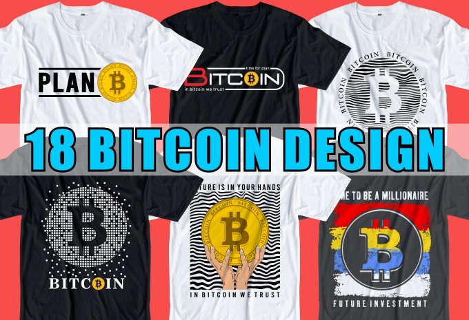 18 bitcoin crypto t shirt design bundle