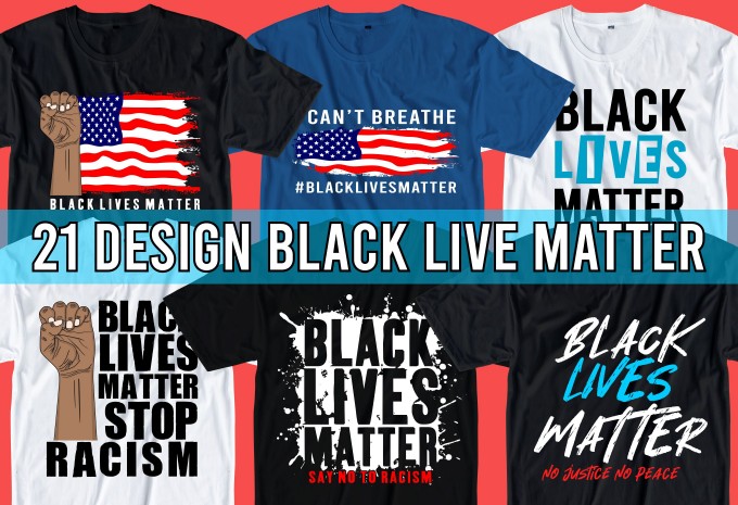 21 Black lives matter t shirt design bundle