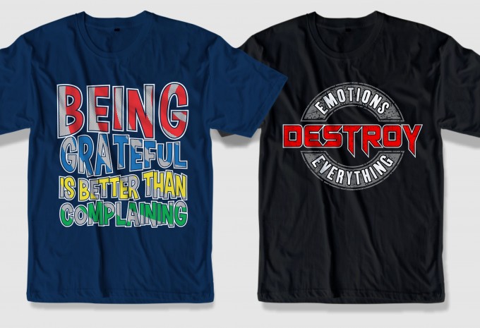 68 motivational quotes t shirt design bundle