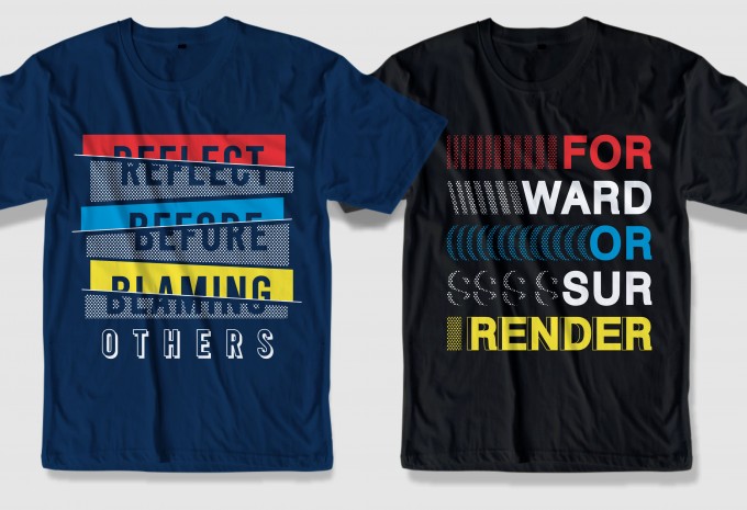 68 motivational quotes t shirt design bundle