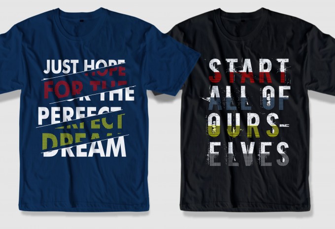 68 motivational quotes t shirt design bundle