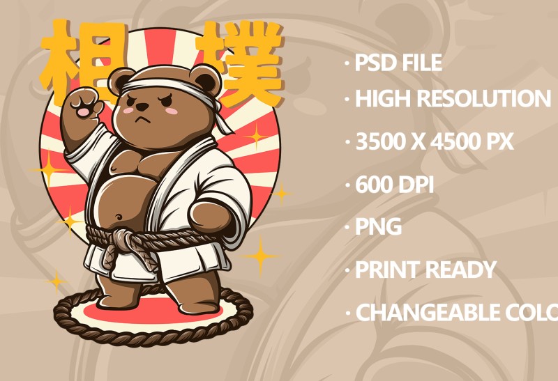 Sumo Bear - Sublimation and Printing