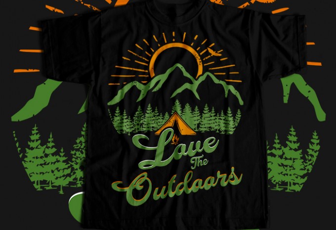 Love the outdoors T-shirt Design