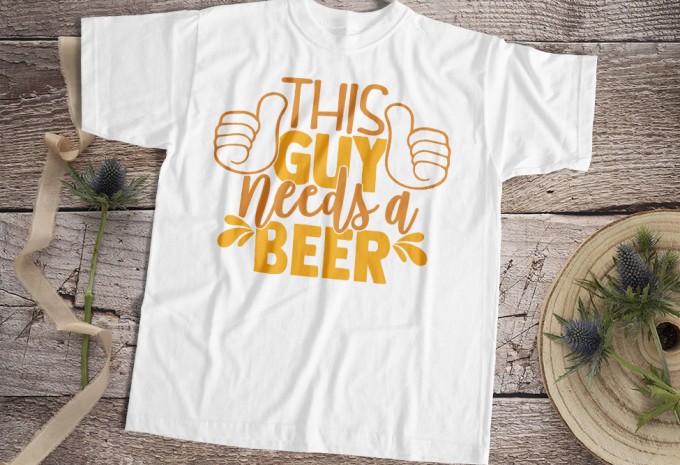 This Guy Needs A Beer T-shirt Design
