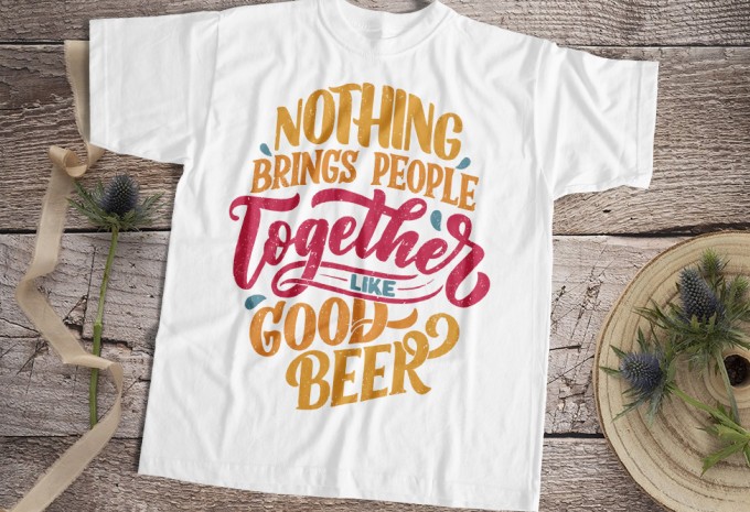 Nothing Brings People Together Like Good Beer T-shirt Design