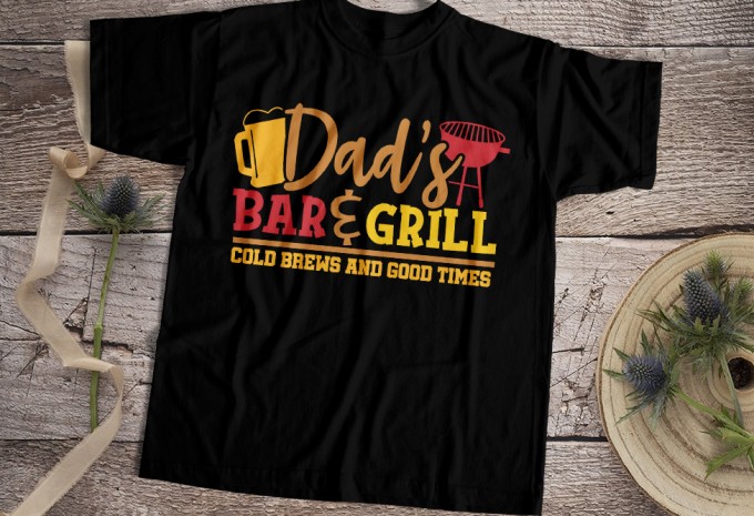 Dads Bar & Grill T-shirt Design
