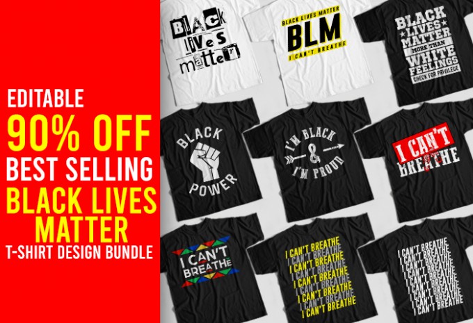 Black Lives Matter T-shirt Design Bundle