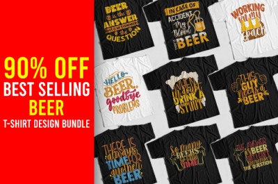 Beer T-shirt Design Bundle