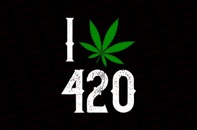 I Love 420 T-shirt Design