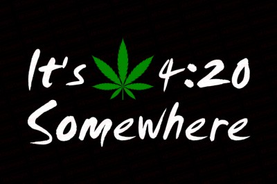 It's 420 Somewhere T-shirt Design