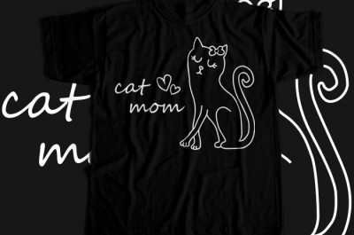 Cat Meow T-shirt Design