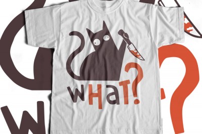 What Cat T-shirt Design