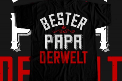 Bester papa T-shirt Design