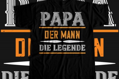 Papa der mann die legende T-shirt Design