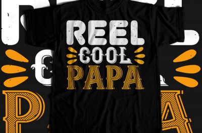 Reel cool papa T-shirt Design